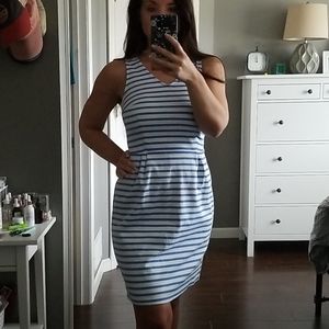 NWOT Old Navy Light Blue/White Stripe Dress